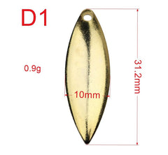 Cuoyuqie Willow Leaf Spinner Blades smooth finish ensures smooth operation during builds.