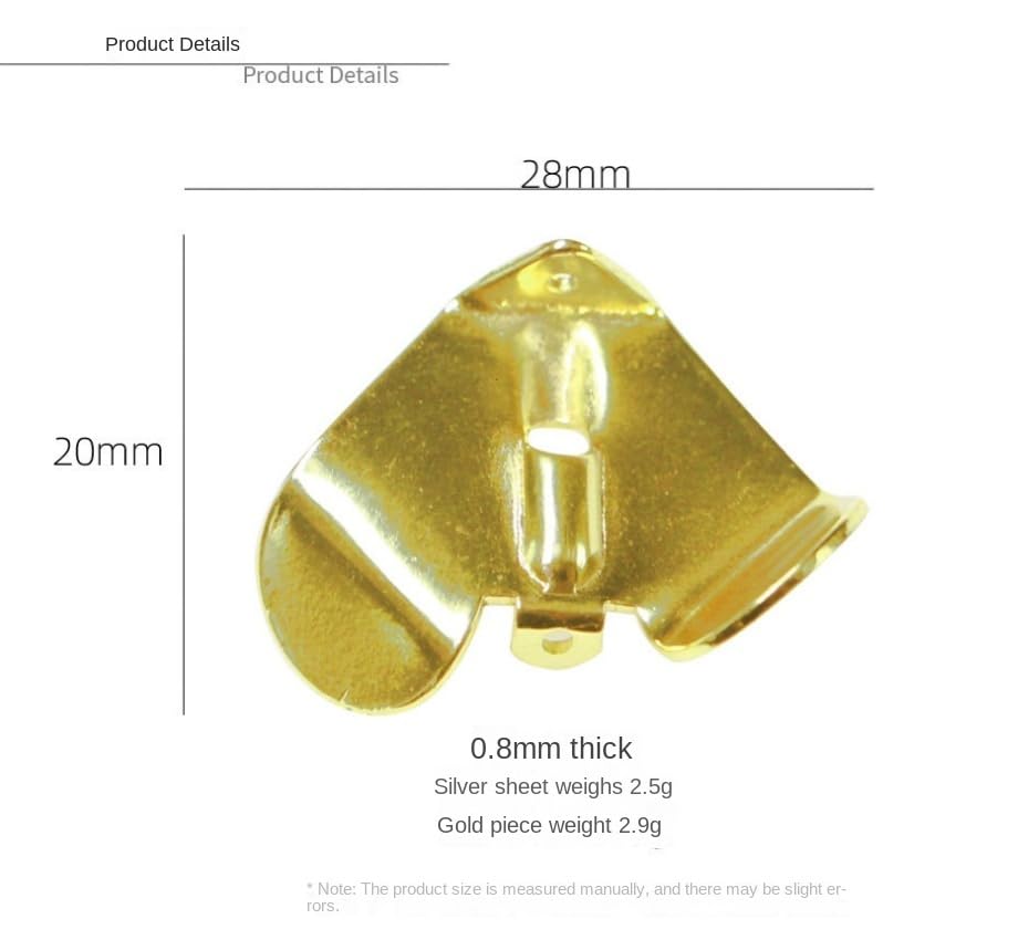 Gold Cuoyuqie Buzzer Spinner Blade 26x29mm - 02
