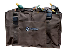 Cupped Waterfowl 12 slot duck decoy bag showing organized storage for field hunts