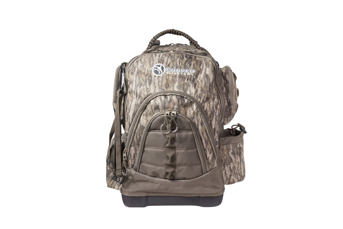 Cupped Waterfowl hunting backpack with EVA bottom for rugged field protection.