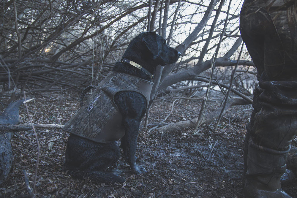 Cupped Waterfowl neoprene camo vest 30-inch chest fit