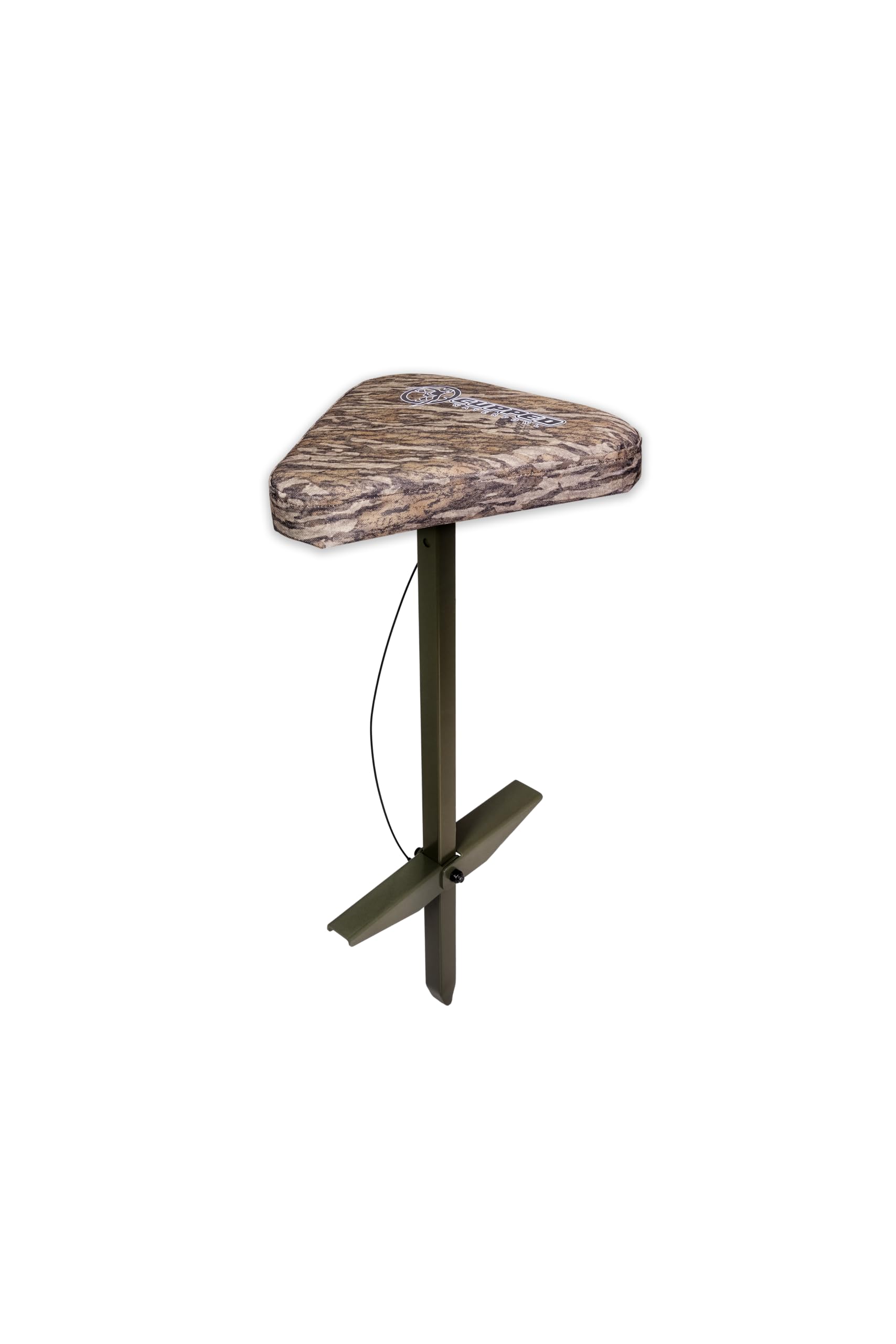 Cupped Waterfowl hunting seat showing the carrying strap for easy transport