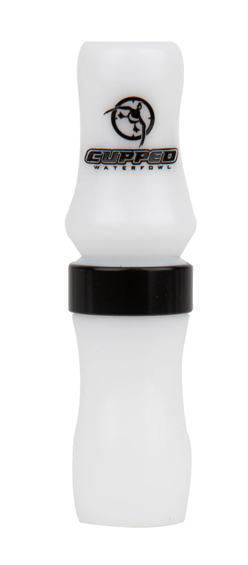 Cupped Waterfowl SRG Hammer goose call in white, delivers precise low-end control for geese.