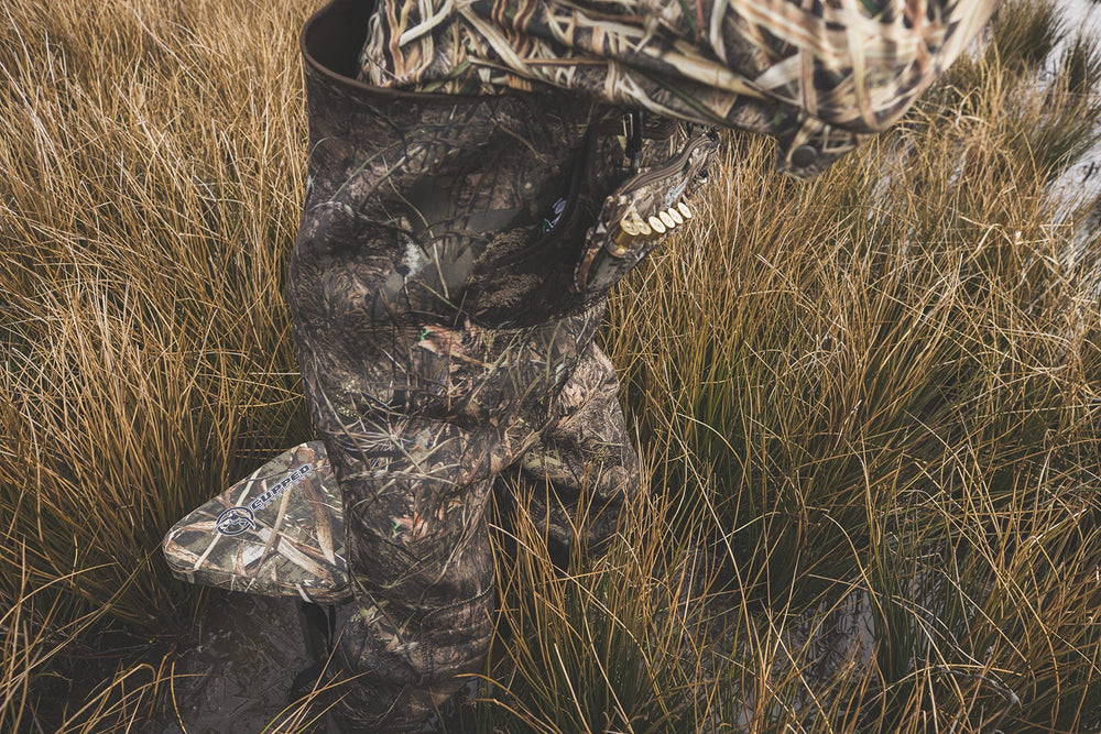 Cupped Waterfowl durable stake design supports stable positioning in marsh environments