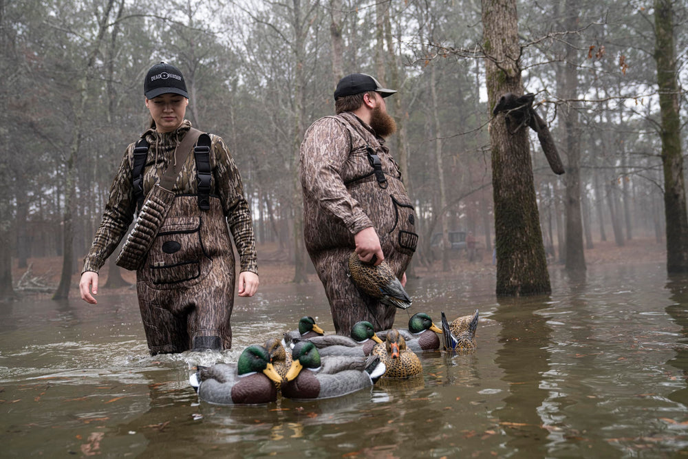 Cupped Waterfowl hunting set designed by guides for successful morning hunts.