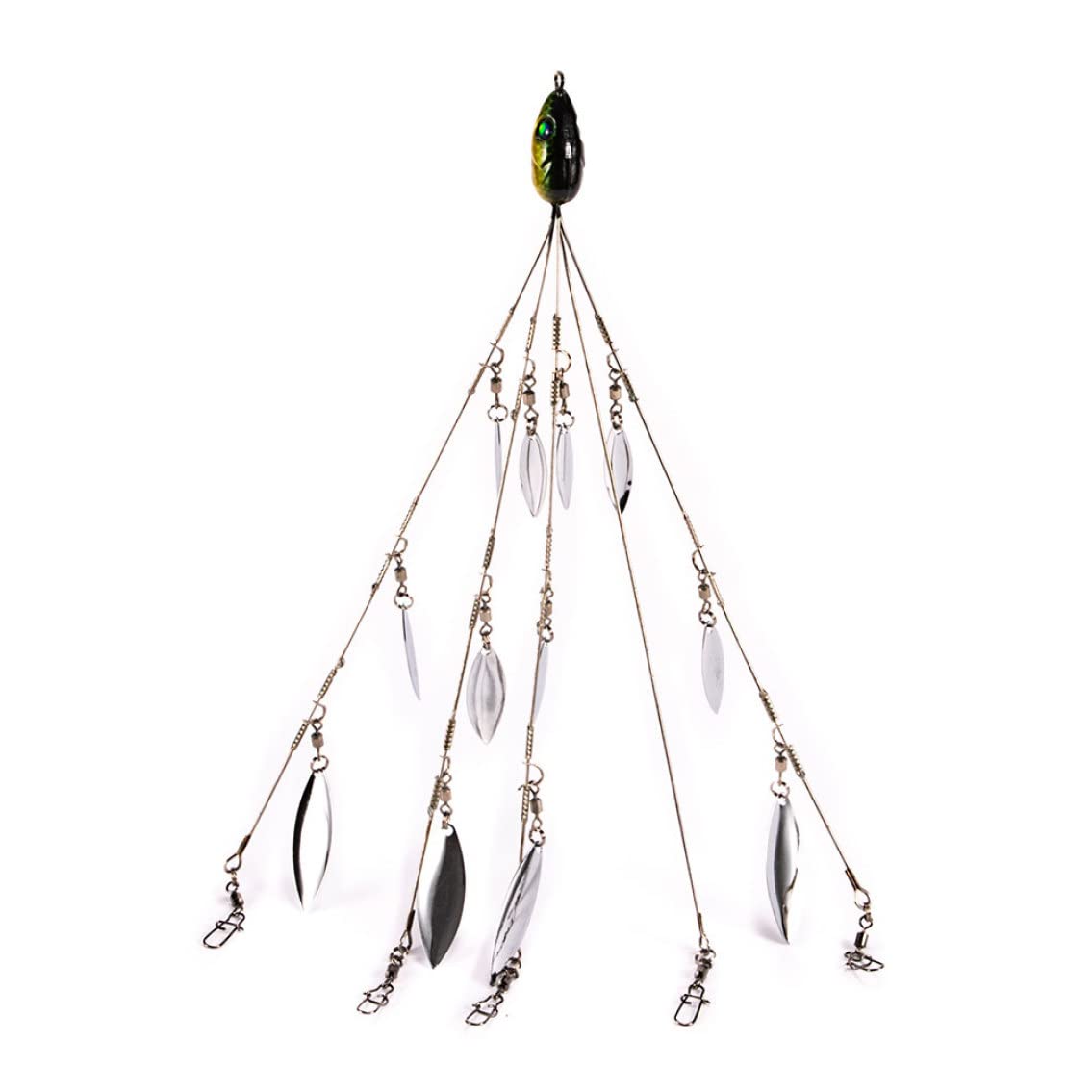 CurcKua Alabama umbrella rig with 5 arms for bass lure versatility