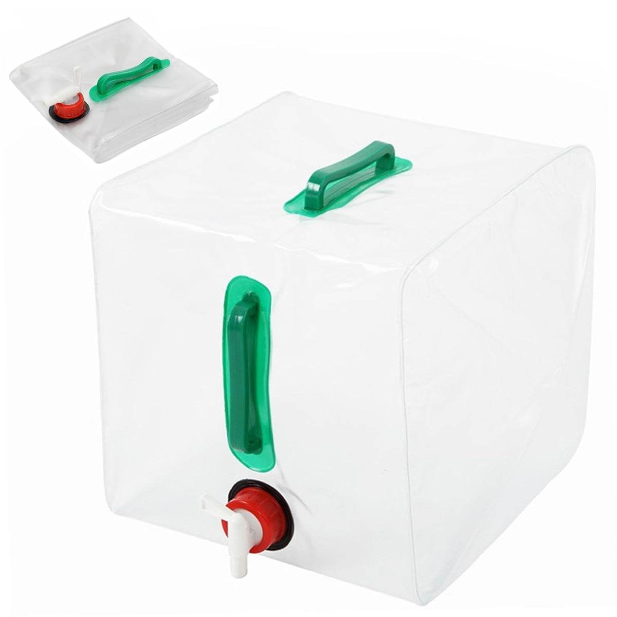 CurcKua collapsible water container with spigot for easy outdoor hydration