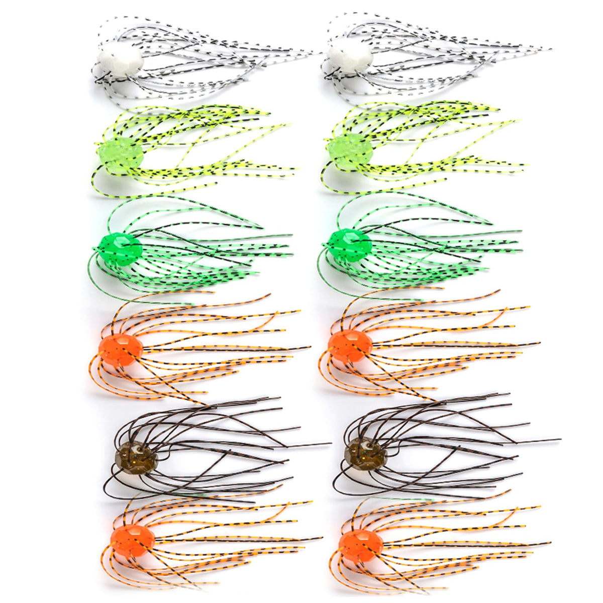 CurcKua dice-shaped lure with tentacles boosts underwater action for bass fishing