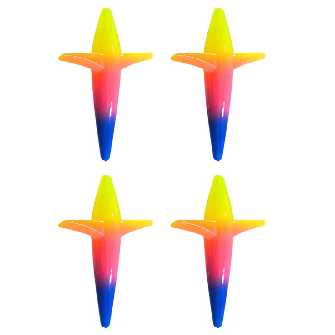 CurcKua rainbow bird-shaped lure for ice jigging improves visibility in cold water.