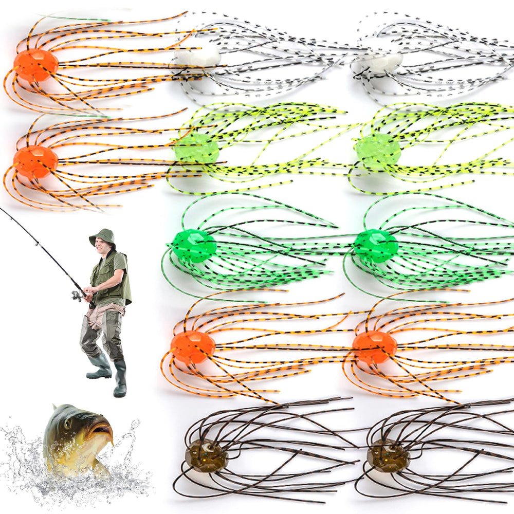 CurcKua 12-piece lure set in mixed colors for versatile fishing scenarios.