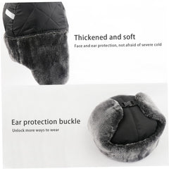 CurcKua trapper hat with detachable mask protects your face in cold winds.