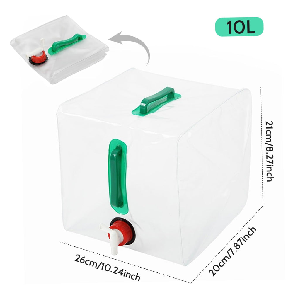 CurcKua portable water container folds flat when not in use