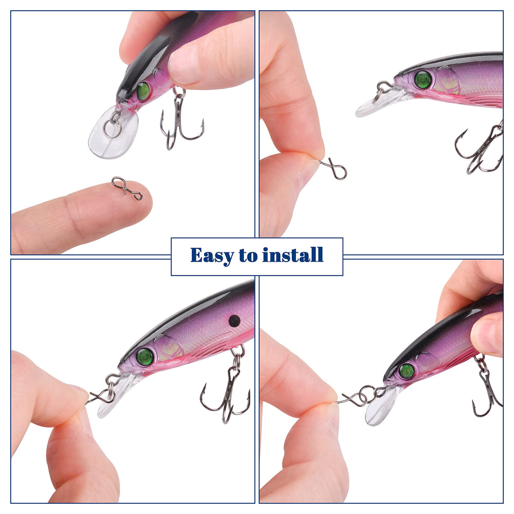 Curved design prevents flies from slipping from the snap