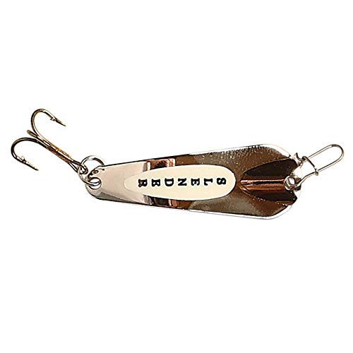 Custom Jigs SL18-P-214 lure in gold firetiger during water action