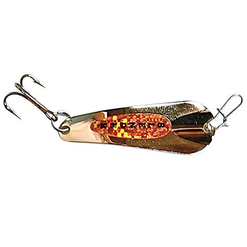 Custom Jigs SL18-P-214 Pro Slender Spoon gleaming in gold firetiger color
