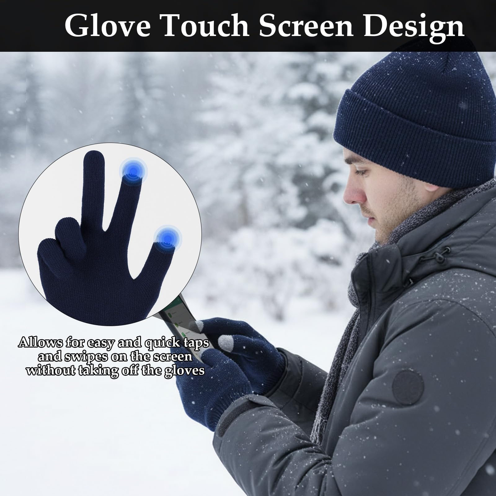 Cutecrop touchscreen gloves included in the set