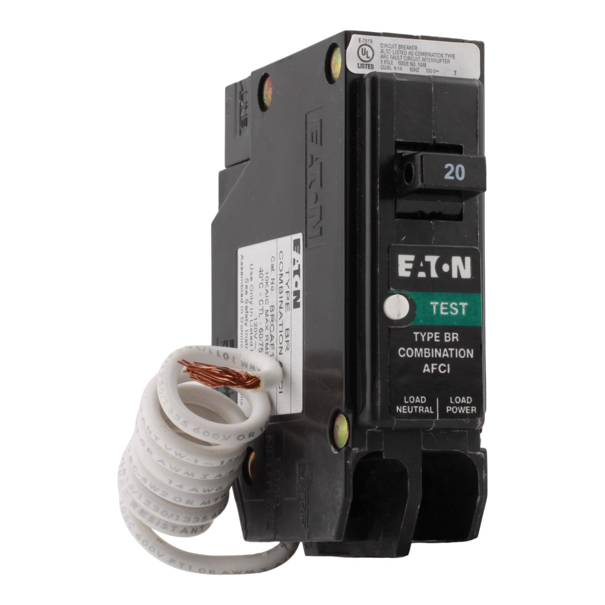 Cutler-Hammer BRN120AF body shows rugged engineering for reliable panel protection.