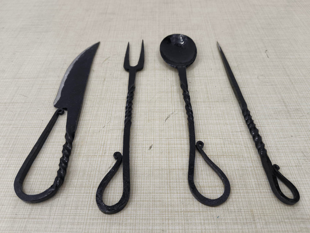 Cutlery Set Food stick ready for medieval-inspired dining on camping trips.