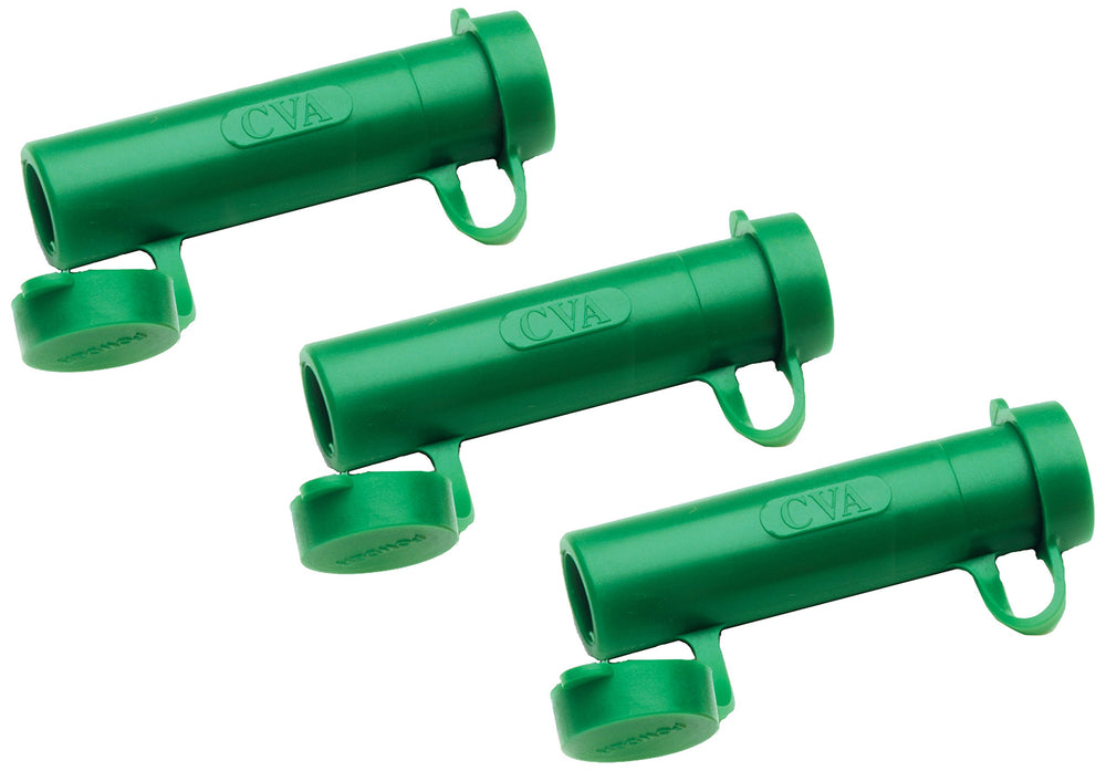 CVA rapid loader green 3-pack for fast ball, patch, and powder loading