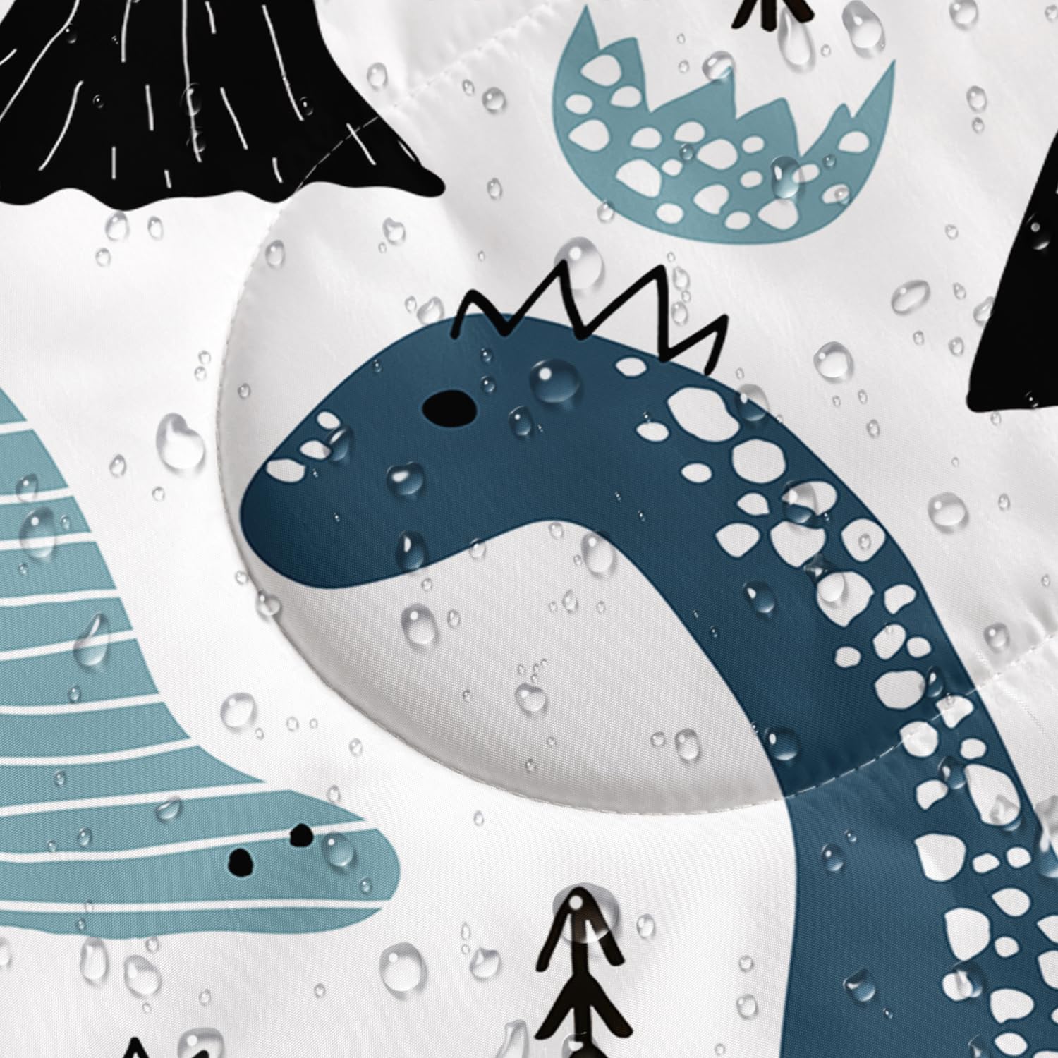 CVHOUSE dinosaur sleeping bag compact pack demonstrates easy storage.