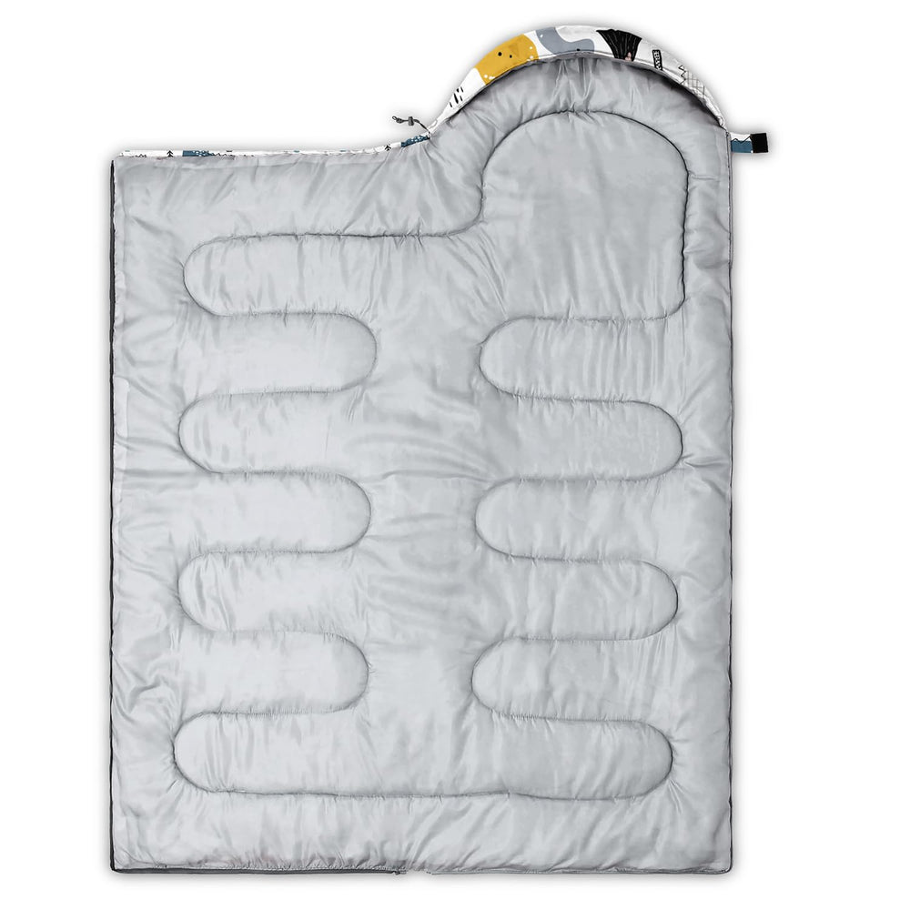 CVHOUSE dinosaur sleeping bag supports both kids and adults outdoors.
