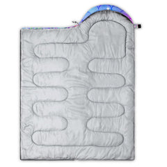 CVHOUSE Kawaii Axolotl sleeping bag foot-zip: adjustable airflow for seasons.