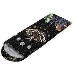 CVHOUSE Sun and Moon Death Moth sleeping bag waterproof shell, protects from damp ground during outdoor trips.