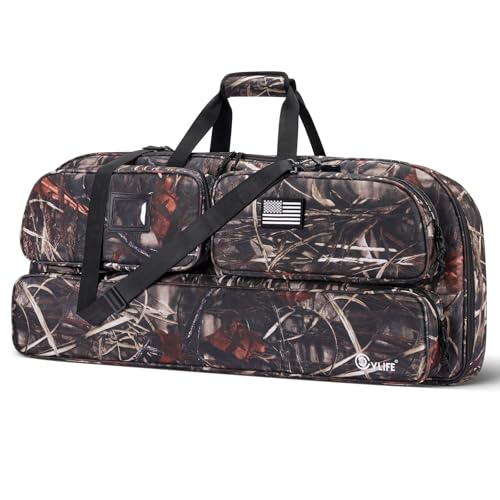 CVLIFE 37in camo bow case exterior ready for rugged travel