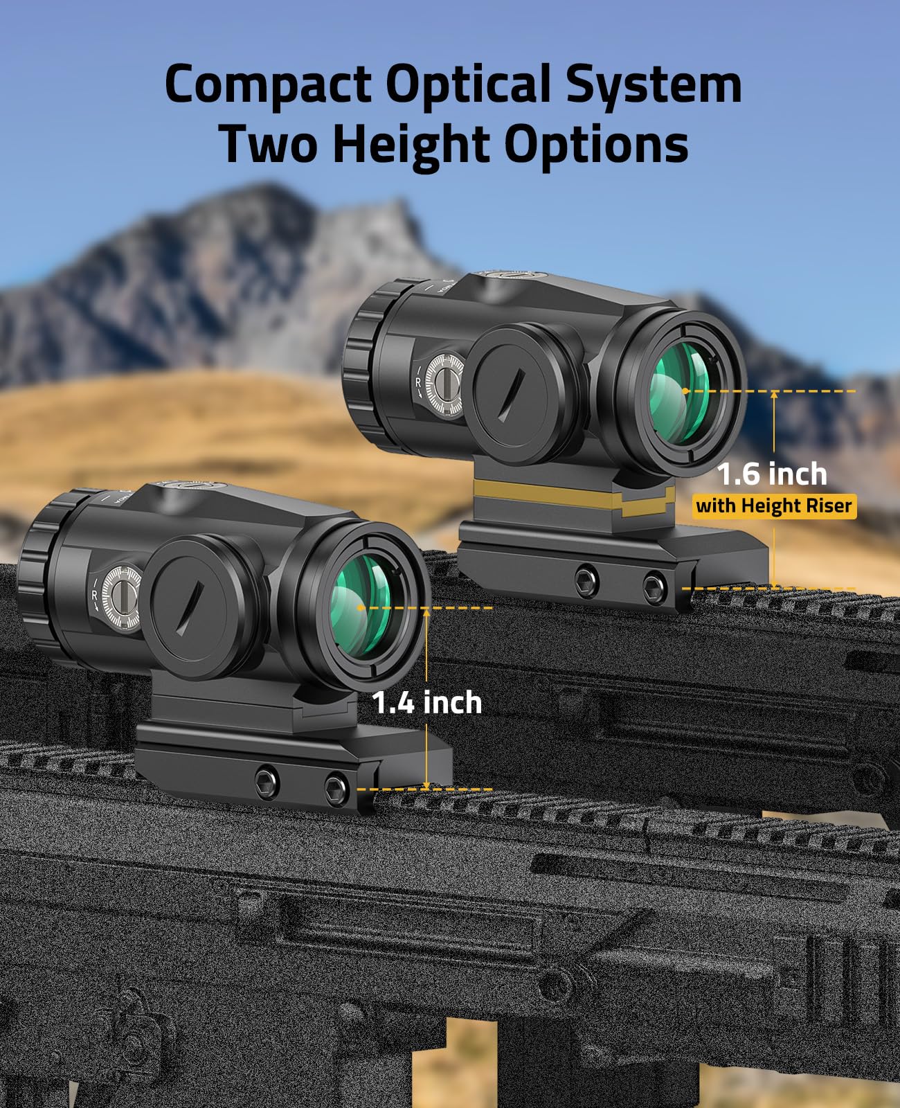 CVLIFE single-piece aluminum mount illustrating rugged durability against recoil