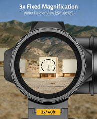 CVLIFE glass-etched reticle image providing crisp sight without illumination