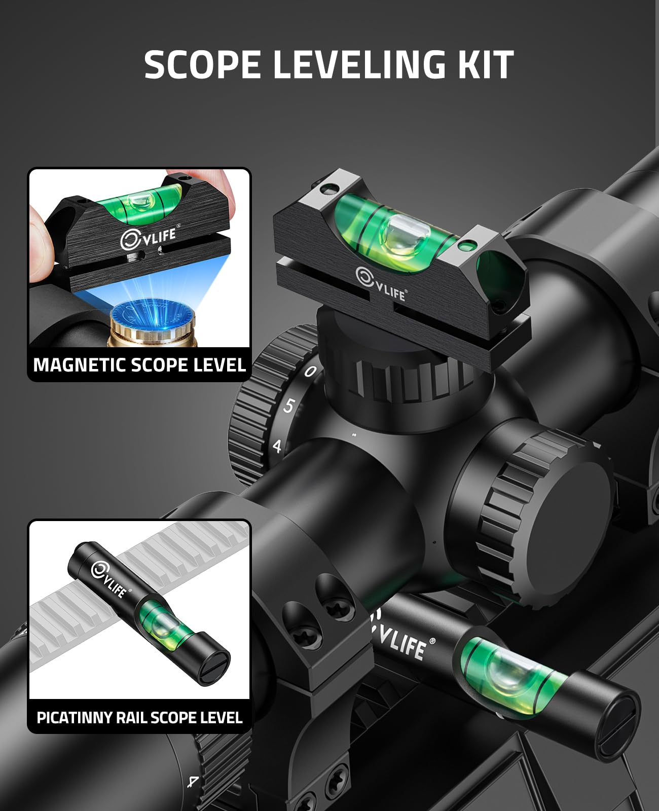 CVLIFE 64-adapter bore sight kit versatile across calibers