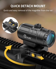 CVLIFE absolute co-witness height option secures rifle sight alignment with red dot.