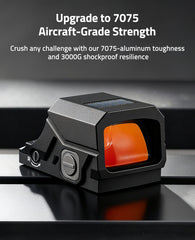 CVLIFE aspherical-lens-red-dot-sight provides clear, distortion-free viewing.