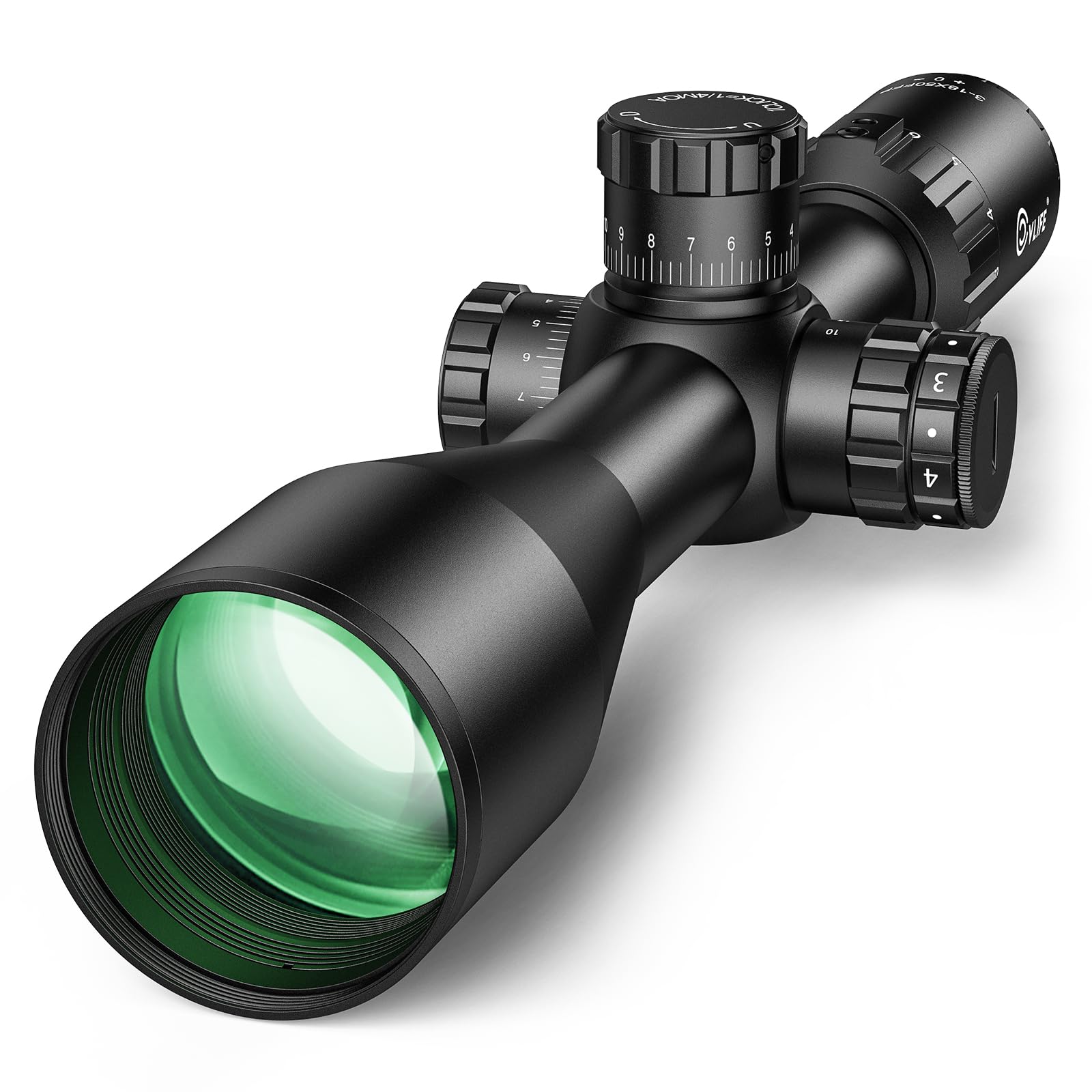 CVLIFE BearPower scope body close-up shows rugged aluminum construction for recoil resistance