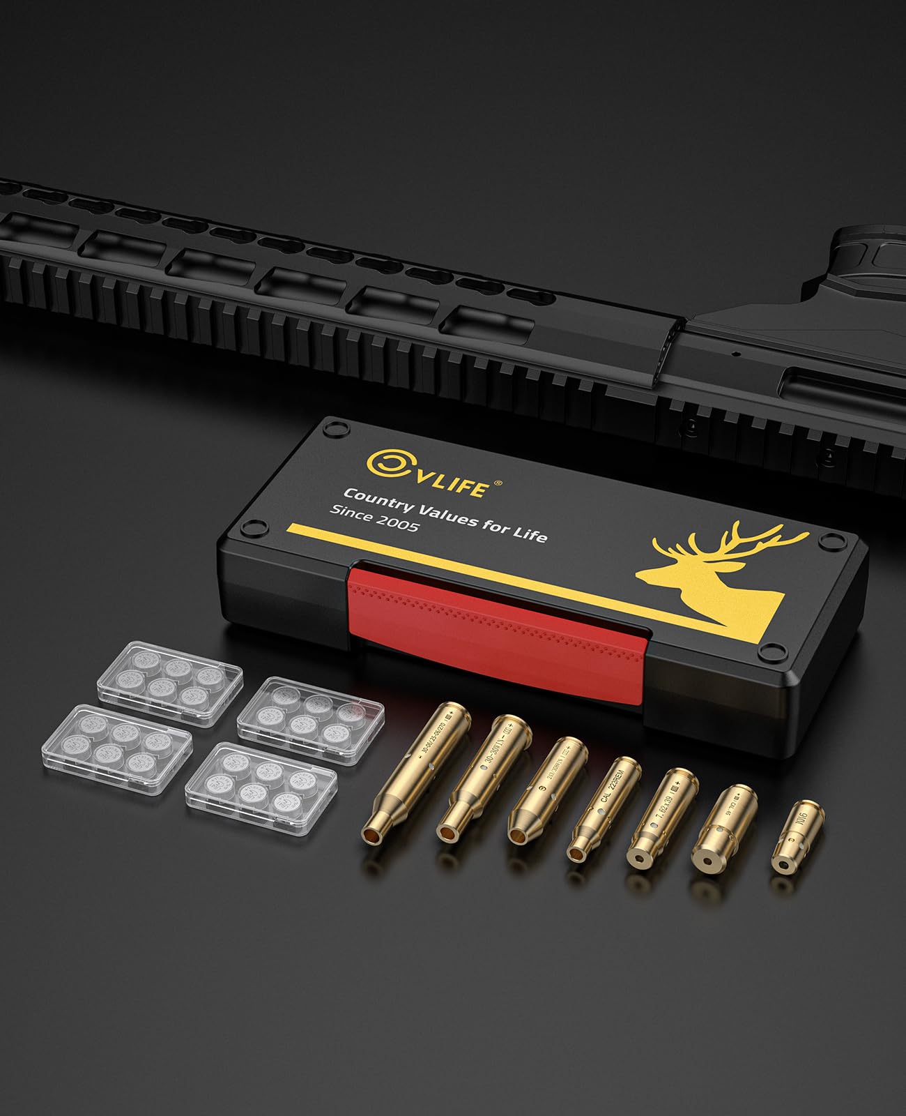 CVLIFE bore sight laser for .308 Win promotes efficient sighting and range setup.