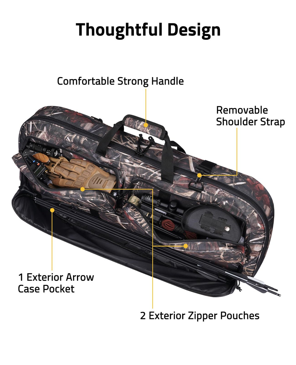 CVLIFE bow case arrow pocket keeps tips safe during transit