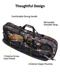 CVLIFE 44-inch bow case padding detail highlights thick pearl cotton protection