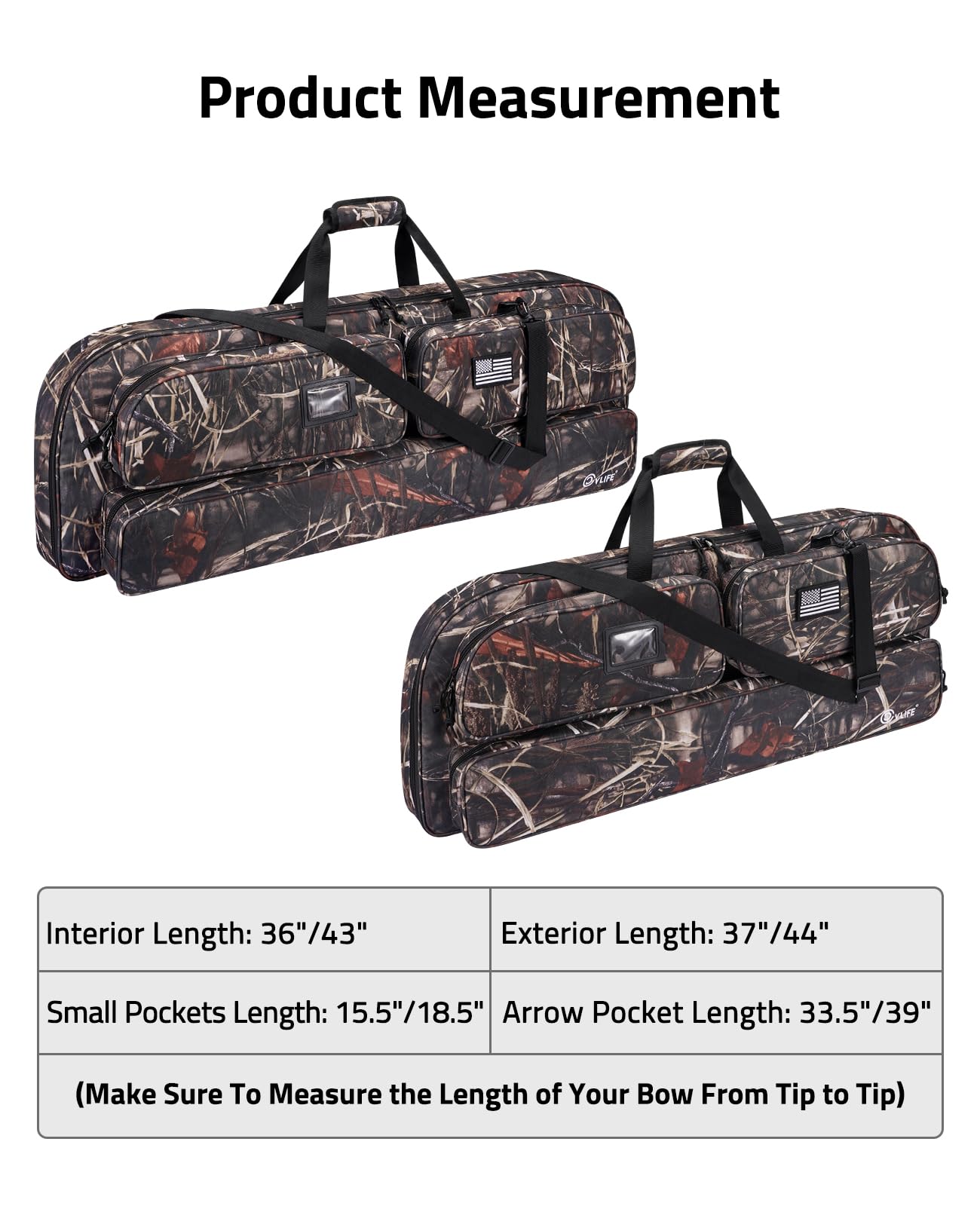 CVLIFE camo exterior withstands weather and rough handling