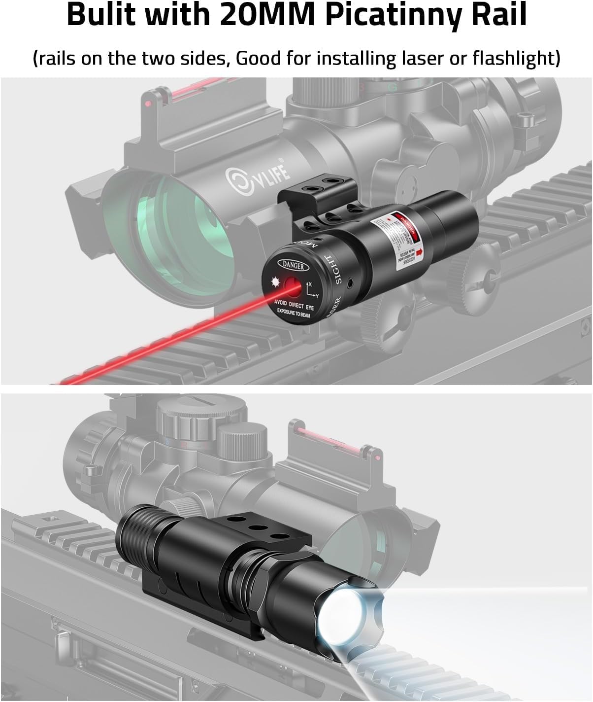 CVLIFE compact 6.3-inch scope fits a range of rifles