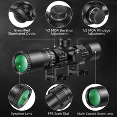 CVLIFE crossbow scope eye relief ensures a comfortable sight picture.