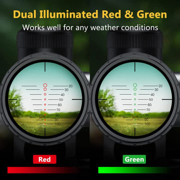 CVLIFE crossbow scope green etched lens offers high light transmittance.