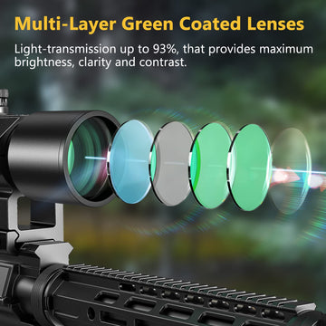 CVLIFE crossbow scope magnification ring enables quick target zoom changes.
