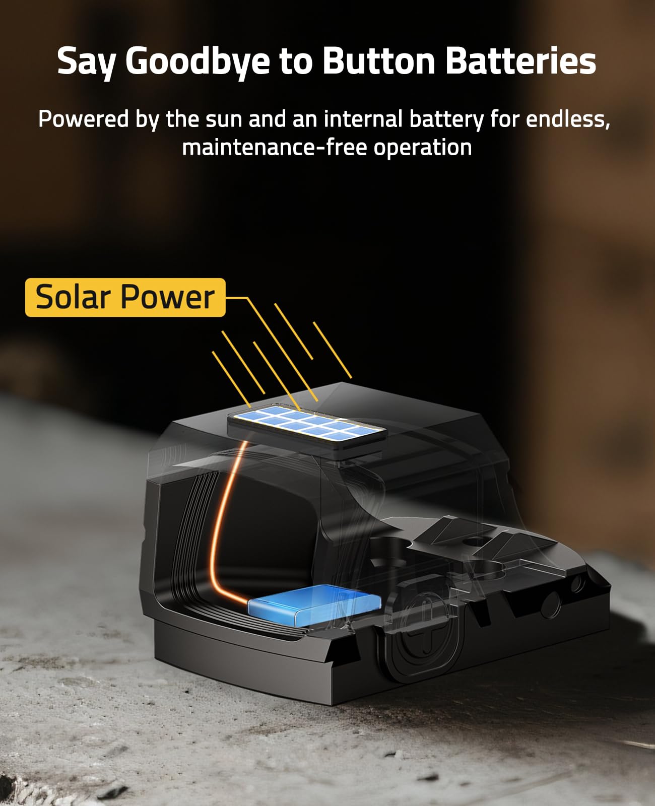CVLIFE enclosed-dust-waterproof-red-dot ensures reliable field performance.