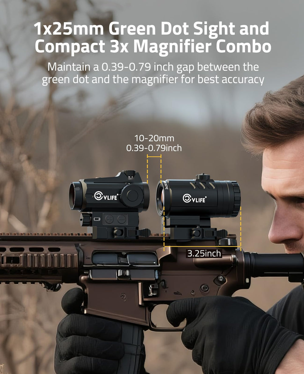 CVLIFE flip-to-side magnifier enabling quick transition between close and mid-range views.