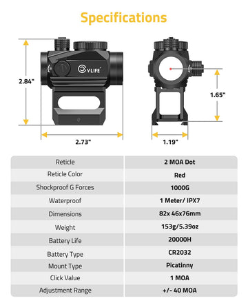 CVLIFE FoxSpook long battery life up to 20,000 hours.
