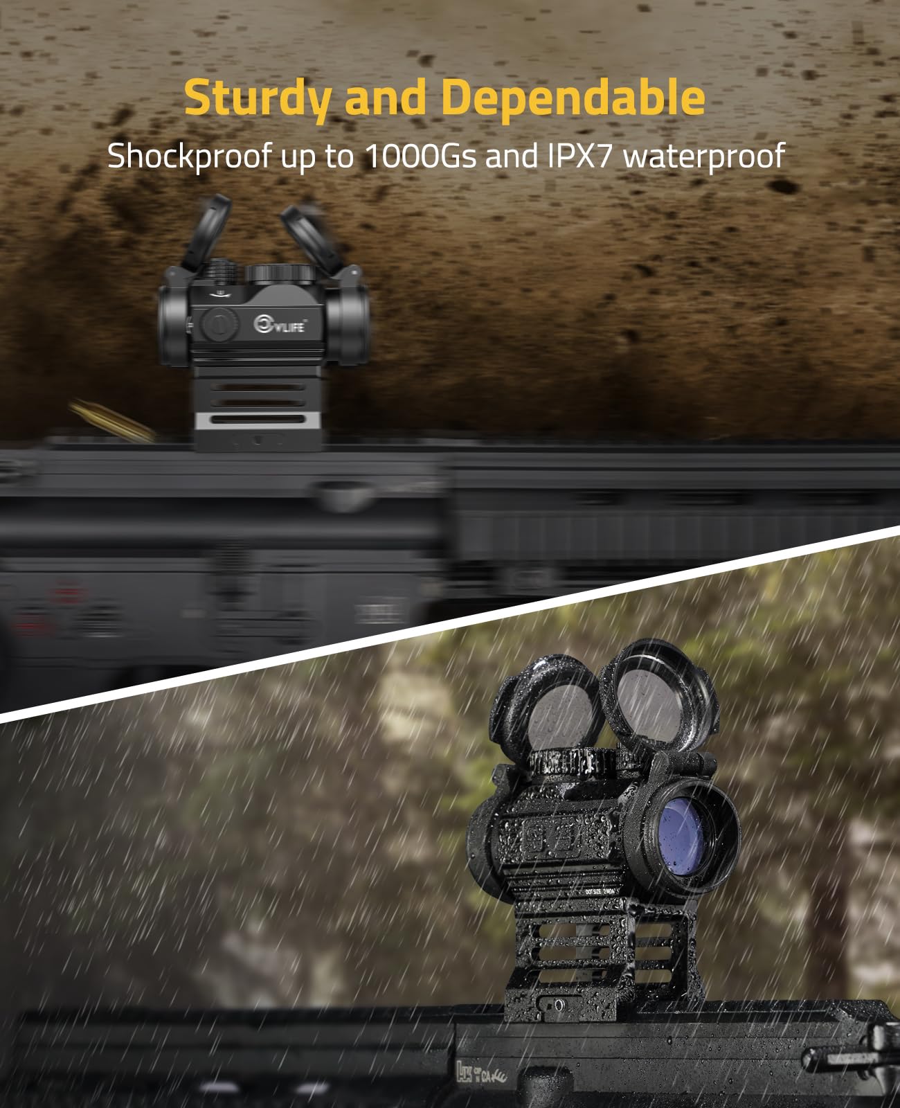 CVLIFE FoxSpook flip lens covers protect the lens for field readiness.