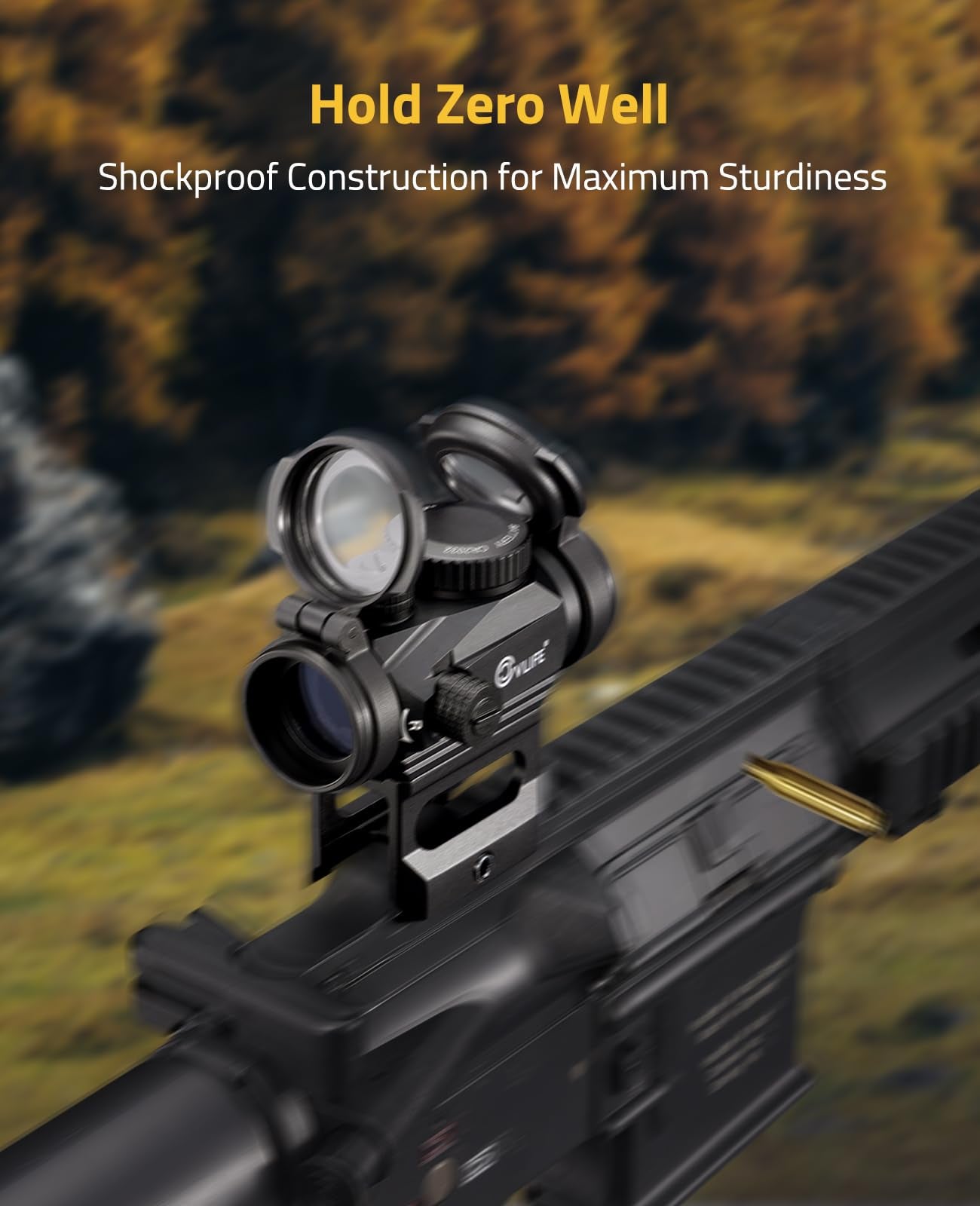 CVLIFE FoxSpook flip-up lens covers protect optics in the field.