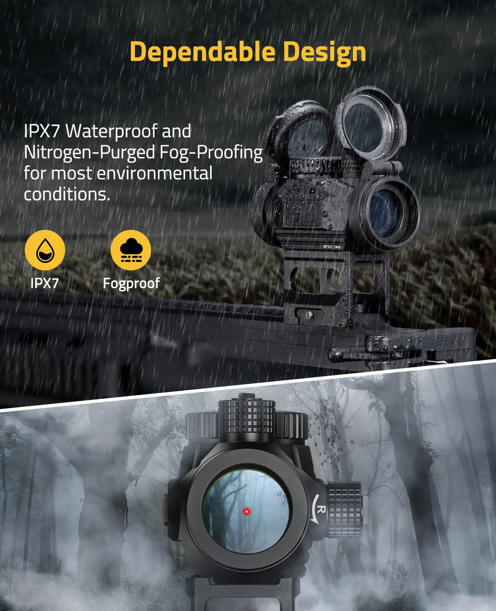 CVLIFE FoxSpook lower 1/3 co-witness mount for versatile setups.