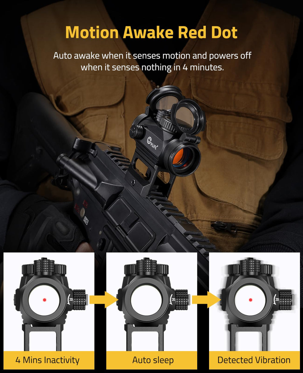 CVLIFE FoxSpook motion awake detects movement to conserve battery.