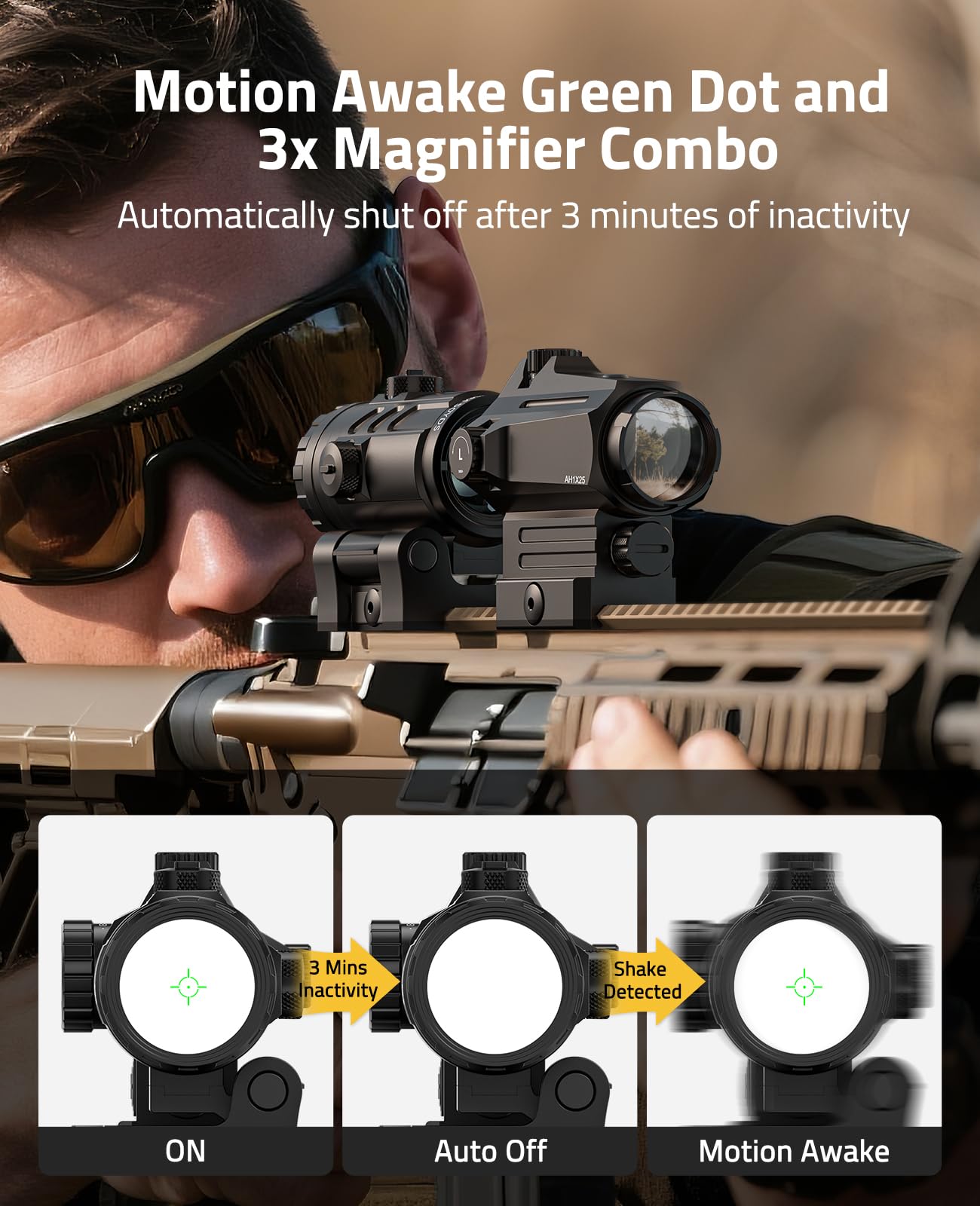 CVLIFE IPX7 waterproof housing and rugged build for harsh conditions.